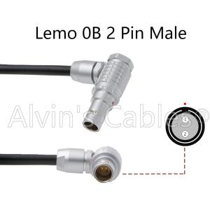 Alvin's D-Tap to 2-Pin 18" Right-Angle Power Cable for Teradek, SmallHD