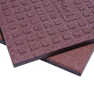 500mm Rubber Playground Tiles Rubber Tiles Green Or Red Rubber Mats
