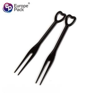 Wholesalehigh quality heart-shaped disposable plastic dessert fork