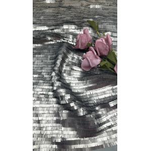 Leafy Sequin Embroiderey Metal Fabric Durable and Elegant Embroidery Fabric