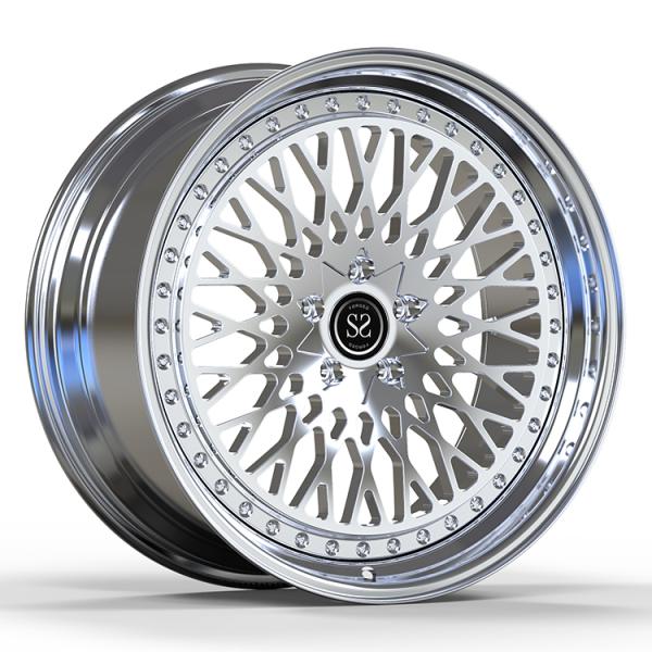 Polished 2 Piece Forged Wheels Aluminum Alloy Rims For Mercedes Benz C63 18 19 20"