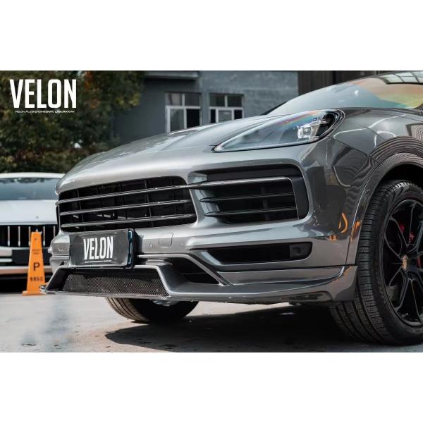 Replacement 2019 Porsche Cayenne Body Kit Side Skirts Dry Carbon Fiber Diffuser Spoiler