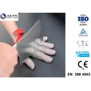 Stainless Steel PPE Safety Gloves , Protective Cutting Gloves Mesh Convenient
