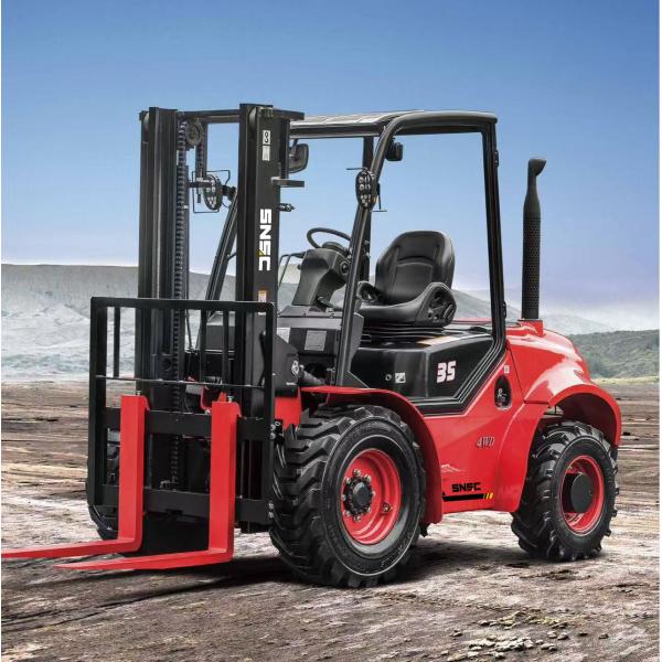 Buy 5000Lbs Diesel Engine Forklift With 4th Joystick Control For Heavy Duty Outdoor Material Handling at wholesale prices