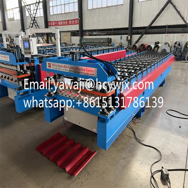 Galvanized Steel Metal Rolling Roofing Sheet Tiles Making Machine Trapezoidal Roof Roll Forming Machine