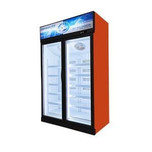 R134a Commercial Display Freezer Inverter Upright Refrigerator For Drink