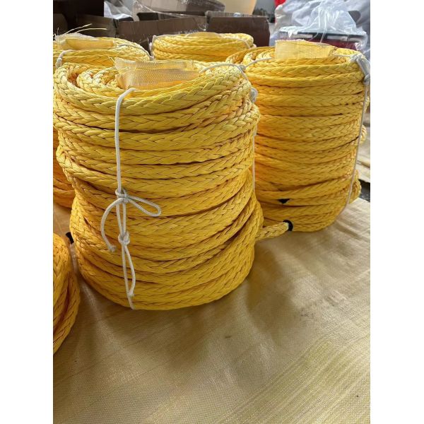 12-Strand UHMWPE Rope with Low Elongation High Energy Absorption and Chemical