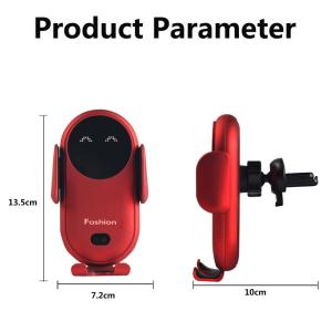 15W Qi Fast Car Mount Wireless Charger Gravity Auto Clamping