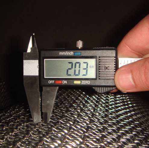 2mm Diameter 10mm Aperture Stainless Crimped Wire Mesh Ss316