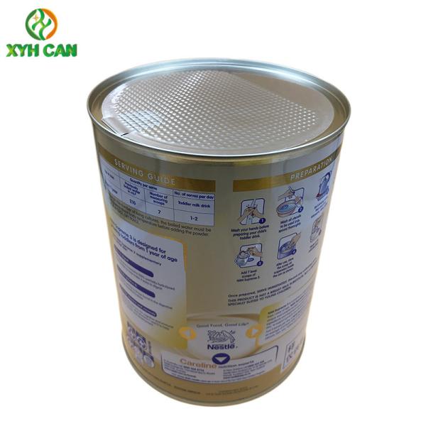BPA Free Plastic Cap CMYK 900g Milk Powder Tinplate Can
