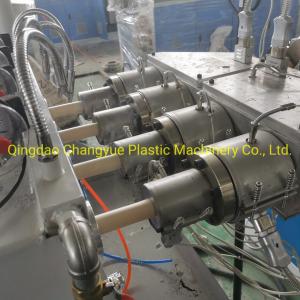 Plastic Pipe Extruder Machine / Twin Conical Screw Extruder / Initial Payment /