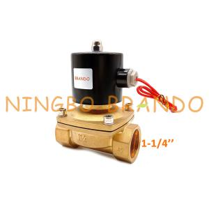 China UW-35 2W350-35 1-1/4 Inch Brass Flow Control Brass Solenoid Valve on sale
