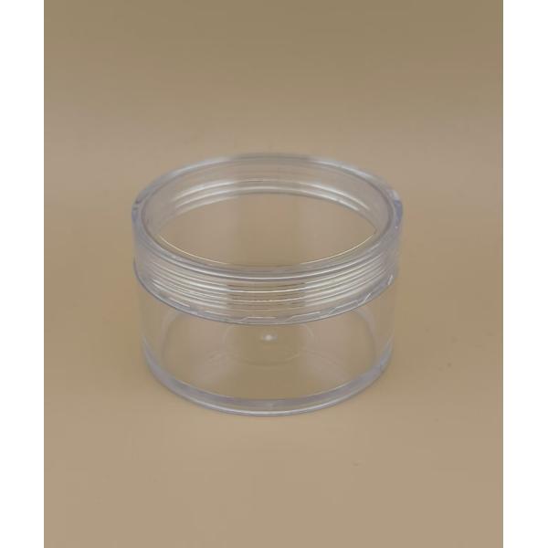 Buy Certified Skincare Clear Plastic Cream Jar With Screw Lid at wholesale prices