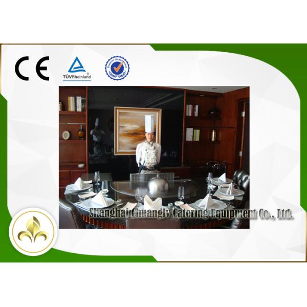 Seven Seat Commercial Gas Griddle Semi-Circle Japanese Restaurant Grill At Table