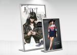 Brushed Steel Panel Advertising Pop Store Display Props A3 / A4 Size