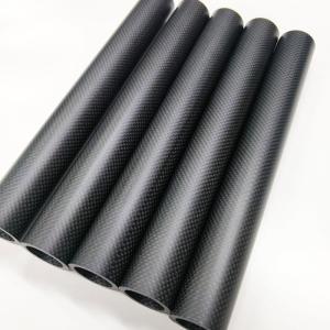 Nonmagnetic Electromagnetic Carbon Fiber Tube 3K Twill Weave Pattern Matte