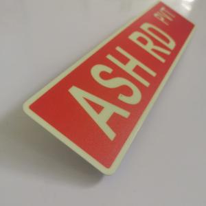 Non-Flammable Photoluminescent Signage Non-Corrosive And Aluminum Material