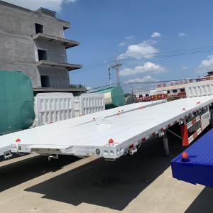 40 Feet 40 Ft Lowbed Semi Trailer Utility 40 Feet Low Bed Trailer Tractor