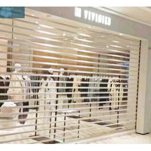 Motorized 220V 1.5mm Slat Clear Roller Shutters