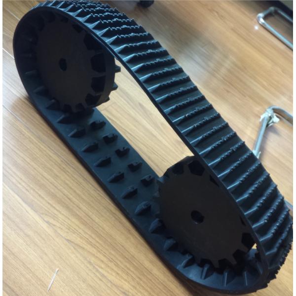45mm Pitch Snowmobile Parts Tracks 41 Link Robot Rubber Tracks