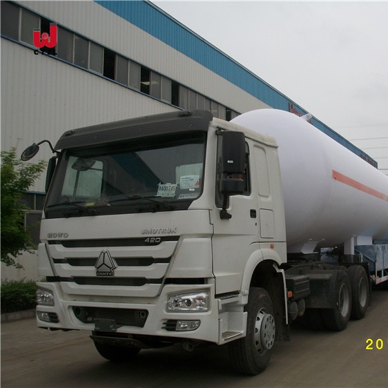 Buy LPG Truck Semi Trailers 42m3 3 Axle Propane Tank Trailer at wholesale prices