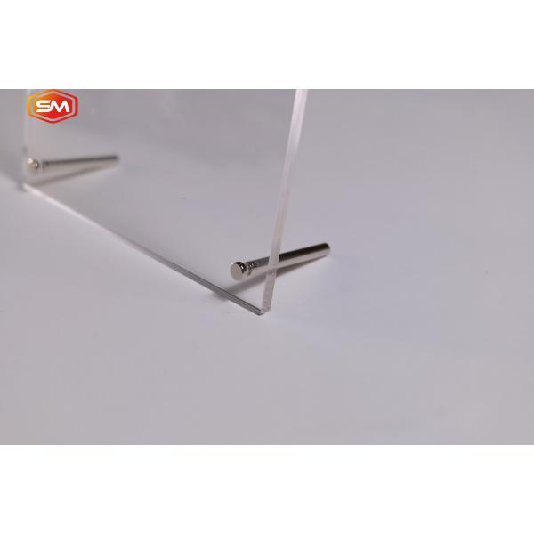 Desktop 6Inch Digital Photo 4x6 Acrylic Frames With Stand Cutomized Menu