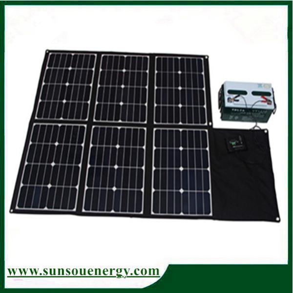Buy 180w folding solar panel / foldable solar kits with dual voltage controller for car & other big battery, camping etc at wholesale prices
