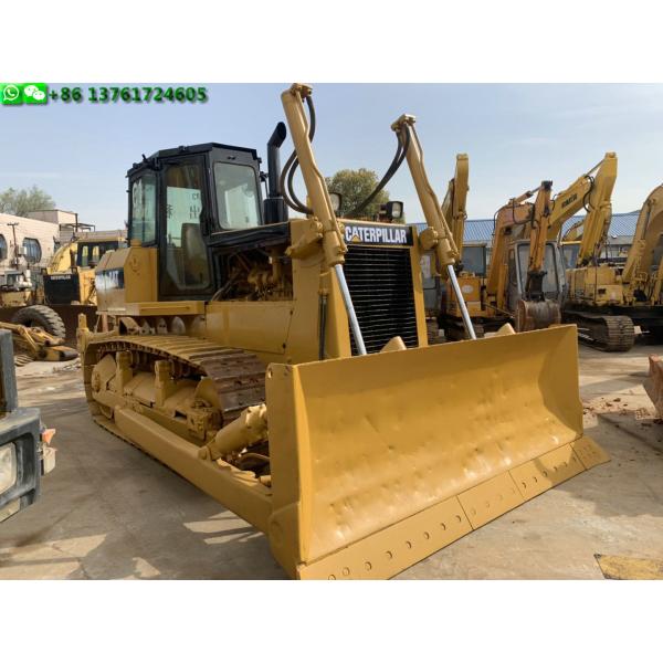 Yellow Color Used Cat Bulldozer Cat 3306 300l Fuel Capacity 17500kg Operate Weight