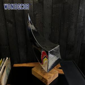 Customizable Silvery Stainless Steel Art Sculptures Innovative Designs