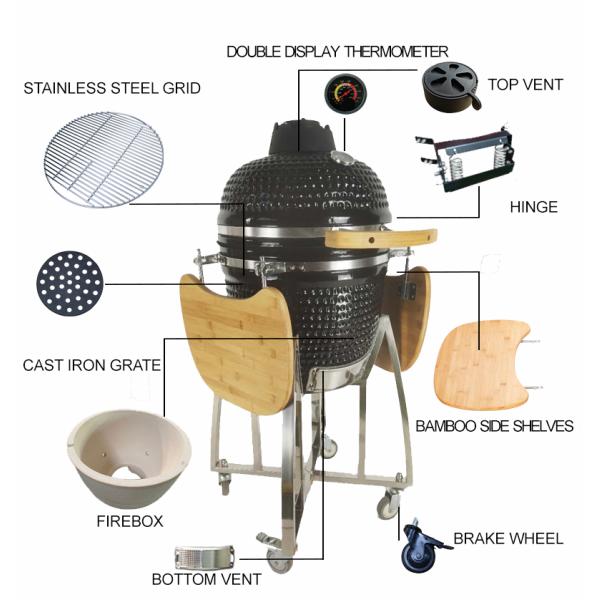 KIMSTONE Large Grill 21 Inch Hot Selling Folding Outdoor Portable Barbecue Outdoor Charcoal Rotisserie Grill