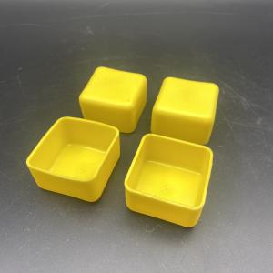 Yellow Square Shape Plastic Rubber Unistrut Over End Caps