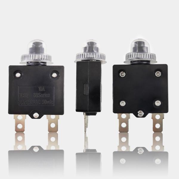 Buy Overload Bimetallic Thermostat Protector Manual Reset Overvoltage Protection Switch at wholesale prices