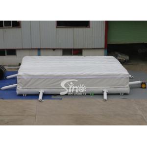 8x6m white indoor foam pit airbag with sealed top cover for big jump airbag