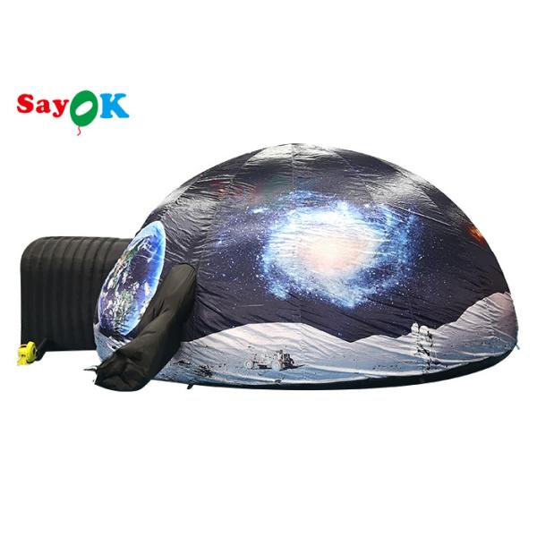 Rapid Expansion Portable Inflatable Planetarium Tent With Printed Pattern