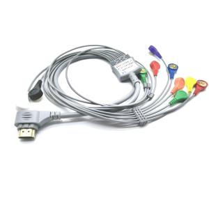 China TPU IEC AHA 10 Leads ECG Wires Datawe Mines-S12 HWM-112W for Recorder Monitor on sale
