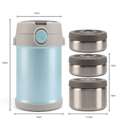 2L Vacuum Food Container Thermos Flask Stainless Steel Multiple Insulated
