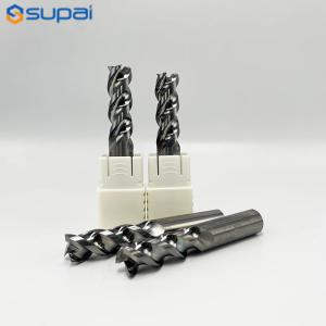 Supal 1/4 Inch Square End Aluminum End Mill DLC Coated 35º-45º Helix Angle