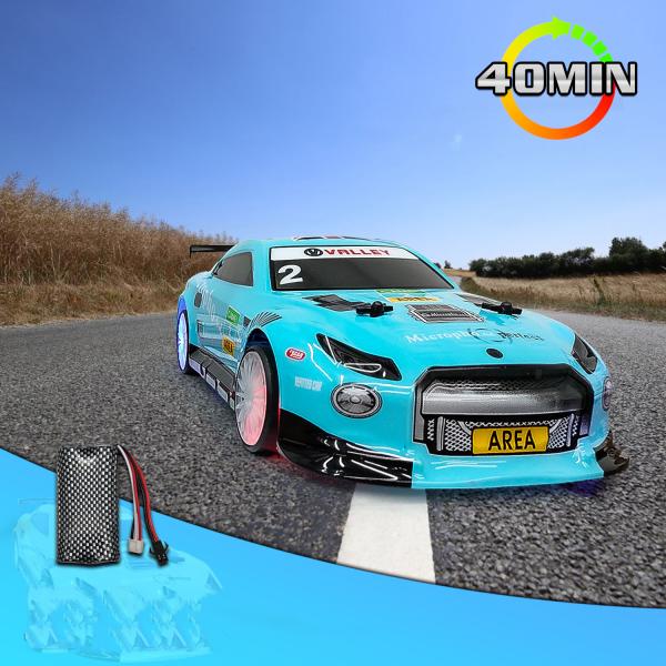 1 14 Ratio LED Light Drift Electric 4WD Racing Car with 2.4G Speed Remote Control
