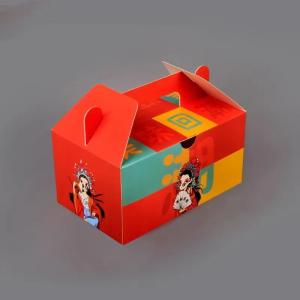 Embossing Paperboard Fried Chicken Containers Packaging Boxes Custom