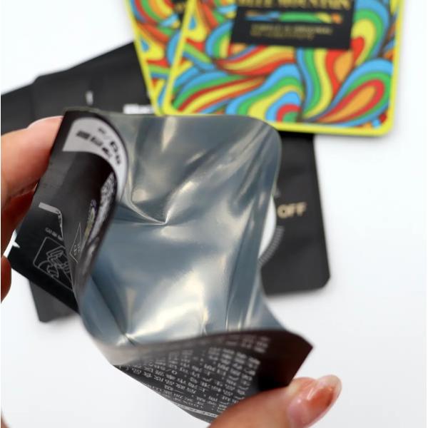 3-Sided Heat-Sealed Silver Aluminum Foil Vacuum Bag Open Top Food Storage Pouch With Zipper For Sugar And Other Foods