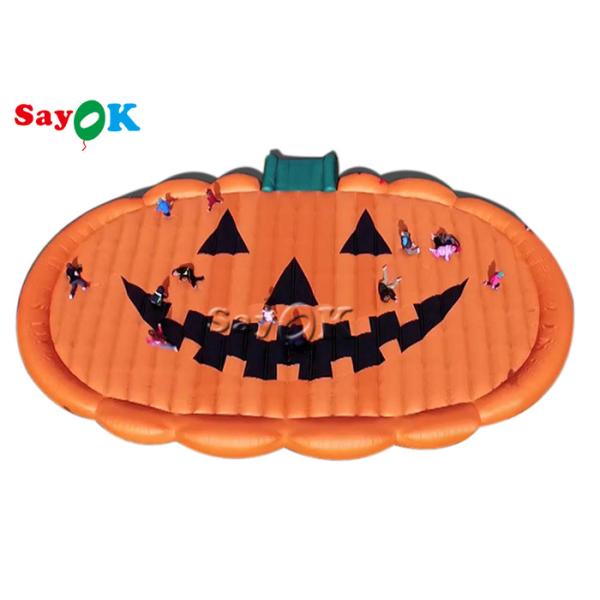 Buy Customized Outdoor Inflatable Pumpkin Jumping Pad For Kids at wholesale prices