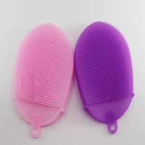 China Durable Silicone Cleansing Brush , Custom Bathroom Silicone Brush Cleaner on sale