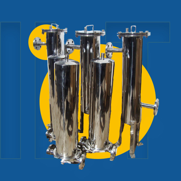 222 O ring Filter Elements Multi Cartridge Filter Housing with Max. Temperature