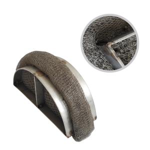 Gas Liquid Filter Wire Mesh Pad 0.10mm-0.55mm Dia Customized Thickness