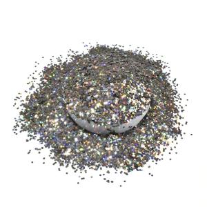 Super Shiny Epoxy Chunky Champagne Glitter PET Solvent Resistance Customized