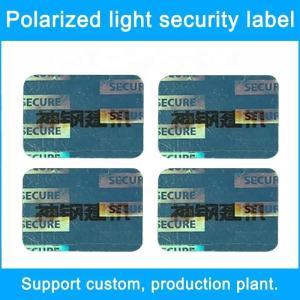 Document Laser Anti Counterfeiting Label Security Removable Adhesive Labels CE