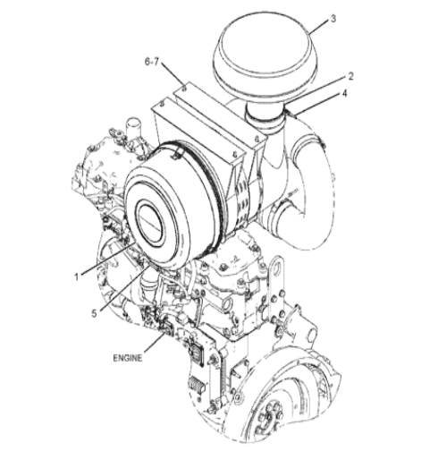 244-0357 2440357 Air Cleaner Excavator Filter Fitting For 950 GC 950H 962H