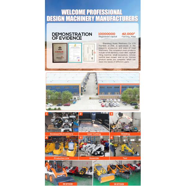 China Supply Compact Mini Small Wheel slip Loader Skid Steer Loader