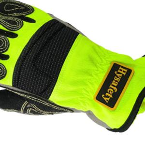 High Visible Glass Fiber Rescue Extrication Gloves Elasticized Turtleneck Cuff