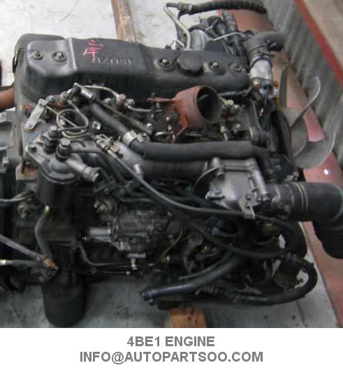 ISUZU 4BE1 Used Japanese Engines Assy , Isuzu Engine Spare Parts With High